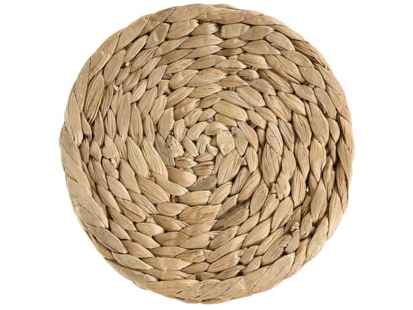 Kurve til Planter Beige Natur Sæt af 3 Runde Plantekurve til Indendørs Flettet Kurvesæt til Opbevaring Tilbehør