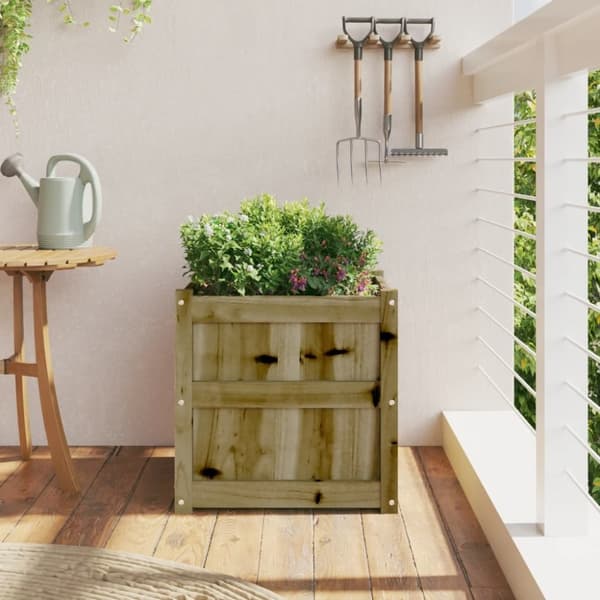 vidaXL plantekasse 50x50x50 cm imprægneret fyrretræ