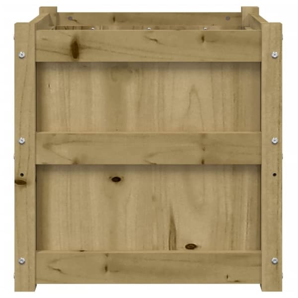 vidaXL Odlingslåda 50x50x50 cm impregnerat furu