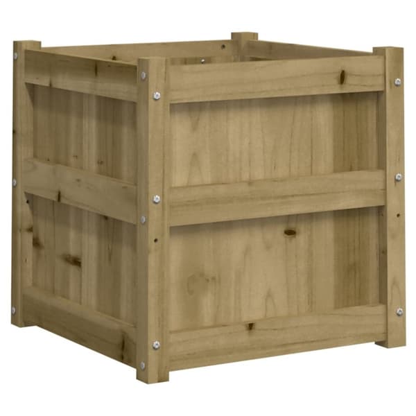 vidaXL Odlingslåda 50x50x50 cm impregnerat furu