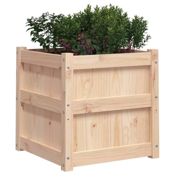 vidaXL Plantekasse 50x50x50 cm heltre furu