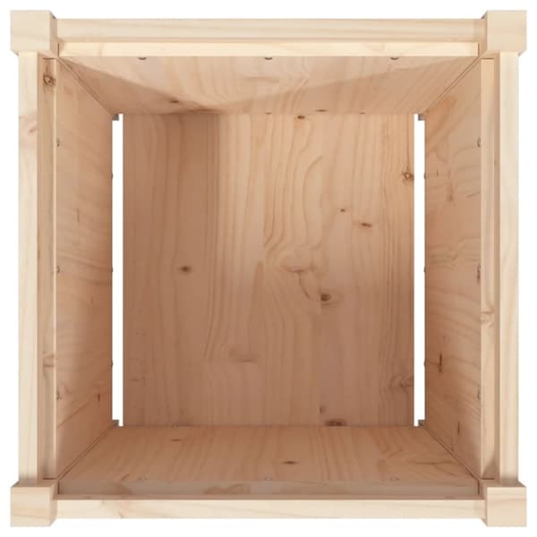 vidaXL Plantekasse 50x50x50 cm heltre furu