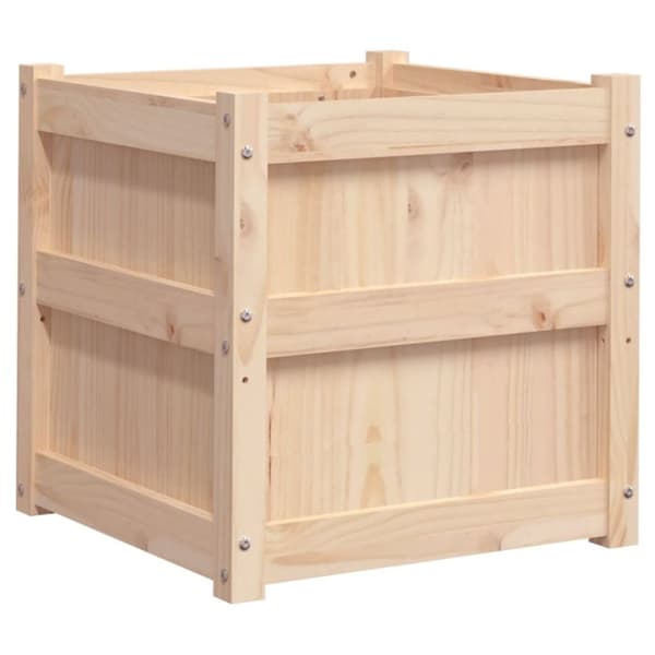 vidaXL Plantekasse 50x50x50 cm heltre furu