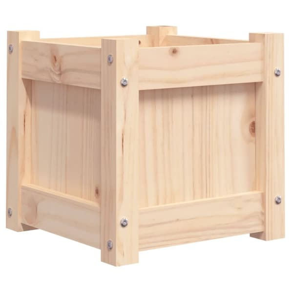 vidaXL plantekasse 31x31x31 cm massivt fyrretræ