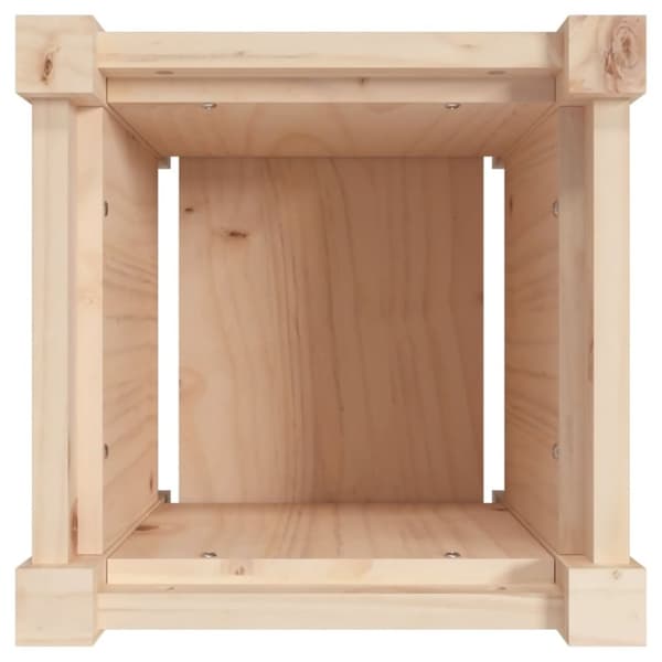 vidaXL plantekasse 31x31x31 cm massivt fyrretræ