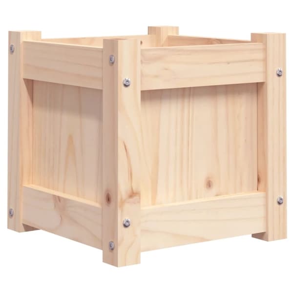 vidaXL plantekasse 31x31x31 cm massivt fyrretræ