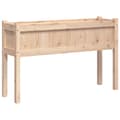 Miniatyrbilde 6 av 11: vidaXL Hageplantekasse med ben 110x31x70 cm heltre furu