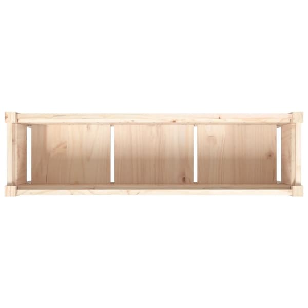vidaXL Hageplantekasse med ben 110x31x70 cm heltre furu