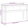 Miniatyrbilde 10 av 11: vidaXL Hageplantekasse med ben 110x31x70 cm heltre furu