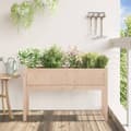 Miniatyrbilde 2 av 11: vidaXL Hageplantekasse med ben 110x31x70 cm heltre furu