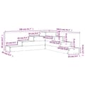 Miniatyrbilde 8 av 9: vidaXL Hageplantekasse 4 etasjer 106x104,5x36 cm heltre douglasgran