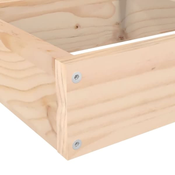 vidaXL Ulkokukkalaatikko 4 tasoa 106x104,5x36 cm täysi mänty