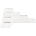 Miniatyrbilde 4 av 9: vidaXL Hageplantekasse 4 etasjer 80,5x79x36 cm hvit heltre furu