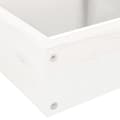 Miniatyrbilde 6 av 9: vidaXL Hageplantekasse 4 etasjer 80,5x79x36 cm hvit heltre furu