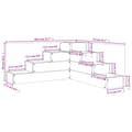Miniatyrbilde 8 av 9: vidaXL Hageplantekasse 4 etasjer 80,5x79x36 cm hvit heltre furu