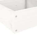 Miniatyrbilde 6 av 9: vidaXL Hageplantekasse 4 etasjer 106x104,5x36 cm hvit heltre furu