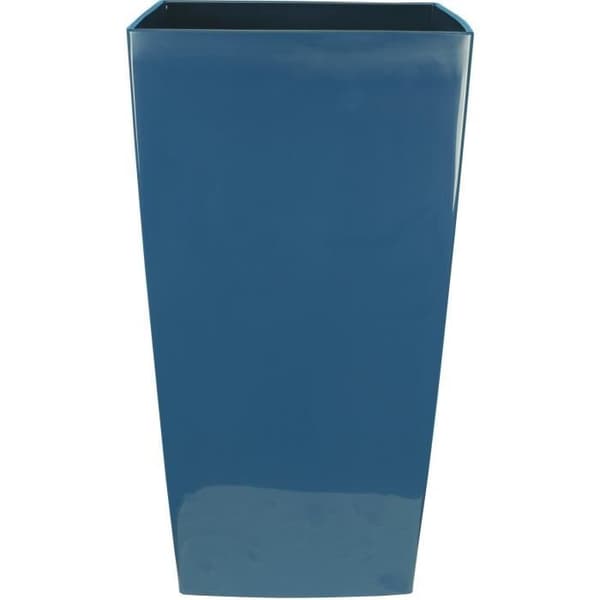 RIVIERA NUANCE fyrkantig blomsterlåda - Plast - L29xD29xH52 cm - Blå