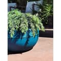 Miniatyrbild 5 av 5: RIVIERA GRANIT BOULE rund blomsterlåda - Plast - Diameter 40 cm - Blå