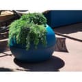 Miniatyrbild 1 av 5: RIVIERA GRANIT BOULE rund blomsterlåda - Plast - Diameter 40 cm - Blå