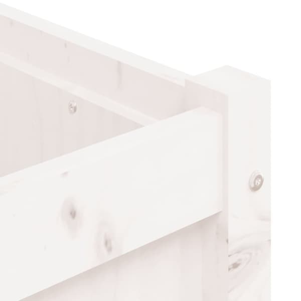 vidaXL plantekasse 180x50x50 cm massivt fyrretræ hvid