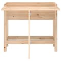 Miniatyrbilde 3 av 11: vidaXL Plantekasse med foldbar bordplate heltre furu