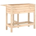 Miniatyrbilde 5 av 11: vidaXL Plantekasse med foldbar bordplate heltre furu