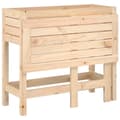 Miniatyrbilde 7 av 11: vidaXL Plantekasse med foldbar bordplate heltre furu
