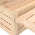 Miniatyrbilde 8 av 11: vidaXL Plantekasse med foldbar bordplate heltre furu