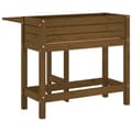 Miniatyrbilde 5 av 11: vidaXL Plantekasse med foldbar bordplate honningbrun heltre furu