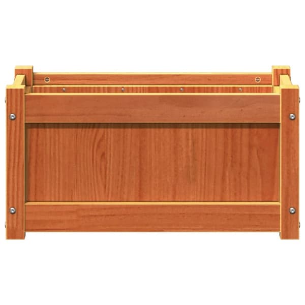 vidaXL Plantekasser 2 stk brun heltre furu