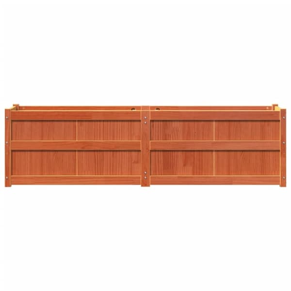 vidaXL Odlingslåda vaxbrun 180x50x50 cm massiv furu