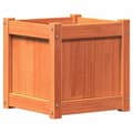 Miniatyrbilde 6 av 11: vidaXL Hageplantekasse voksbrun 40x40x40 cm heltre furu