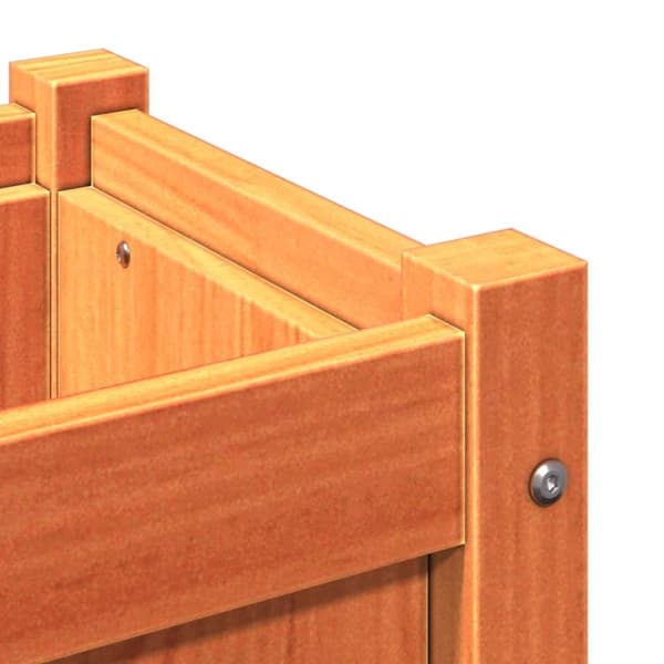 vidaXL Hageplantekasse voksbrun 40x40x40 cm heltre furu