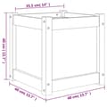 Miniatyrbilde 10 av 11: vidaXL Hageplantekasse voksbrun 40x40x40 cm heltre furu