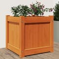 Miniatyrbilde 11 av 11: vidaXL Hageplantekasse voksbrun 40x40x40 cm heltre furu