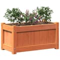 Miniatyrbilde 3 av 11: vidaXL Hageplantekasse voksbrun 60x31x31 cm heltre furu