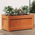 Miniatyrbilde 11 av 11: vidaXL Hageplantekasse voksbrun 60x31x31 cm heltre furu