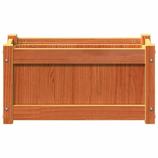 vidaXL plantekasse 60x31x31 cm massivt fyrretræ gyldenbrun