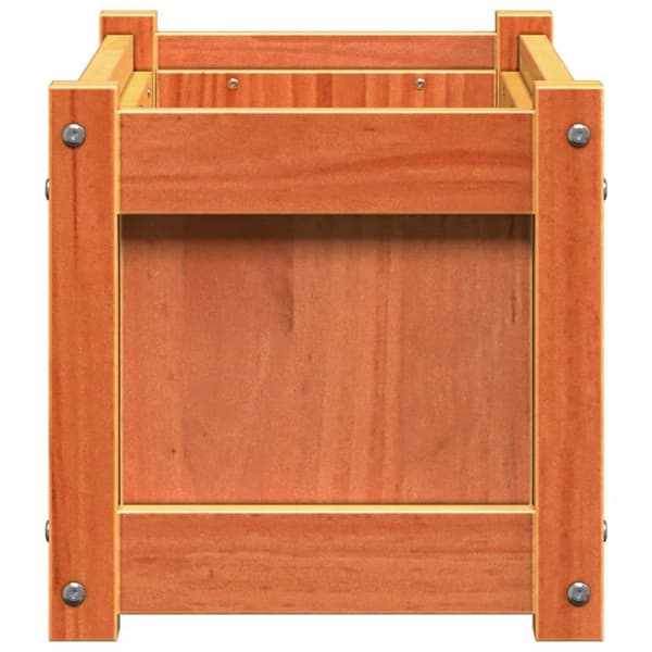 vidaXL plantekasse 60x31x31 cm massivt fyrretræ gyldenbrun