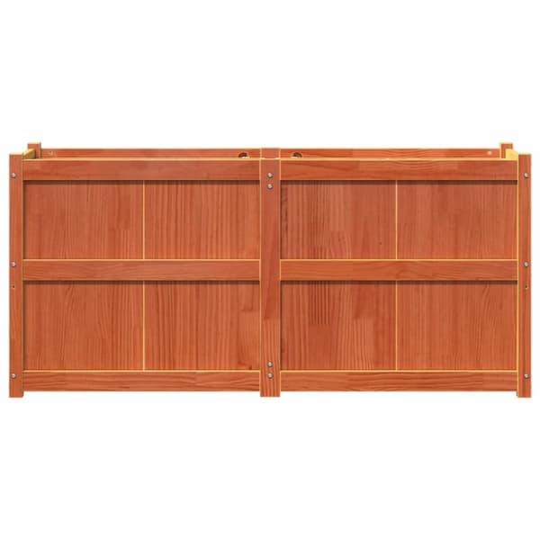 vidaXL Odlingslåda vaxbrun 150x50x70 cm massiv furu