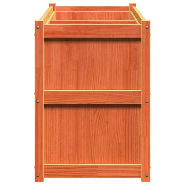 vidaXL Odlingslåda vaxbrun 150x50x70 cm massiv furu