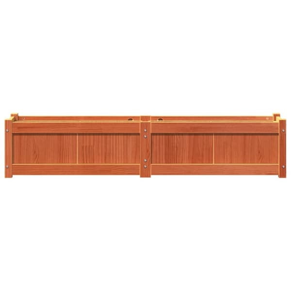 vidaXL Plantekasser 2 stk brun heltre furu
