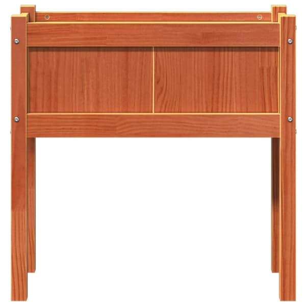 vidaXL Odlingslådor med ben vaxbrun 70x31x70 cm massiv furu