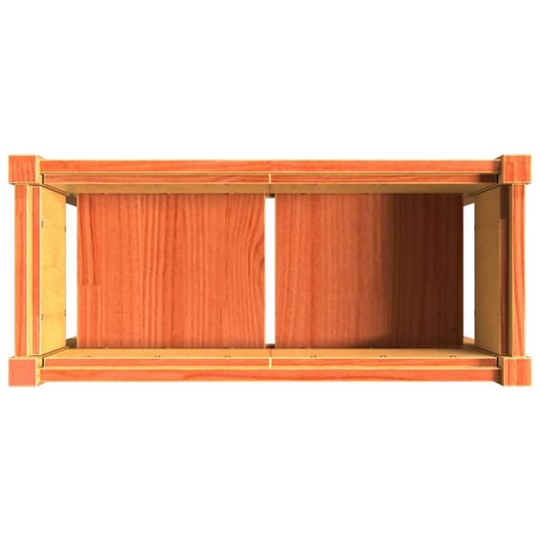 vidaXL Odlingslådor med ben vaxbrun 70x31x70 cm massiv furu