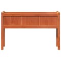 Miniatyrbilde 4 av 11: vidaXL Hageplantekasse med ben voksbrun 110x31x70 cm heltre furu