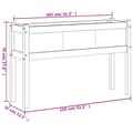 Miniatyrbilde 10 av 11: vidaXL Hageplantekasse med ben voksbrun 110x31x70 cm heltre furu