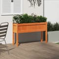 Miniatyrbilde 2 av 11: vidaXL Hageplantekasse med ben voksbrun 110x31x70 cm heltre furu
