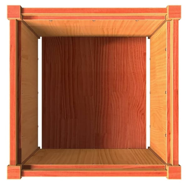 vidaXL plantekasse 50x50x50 cm massivt fyrretræ gyldenbrun