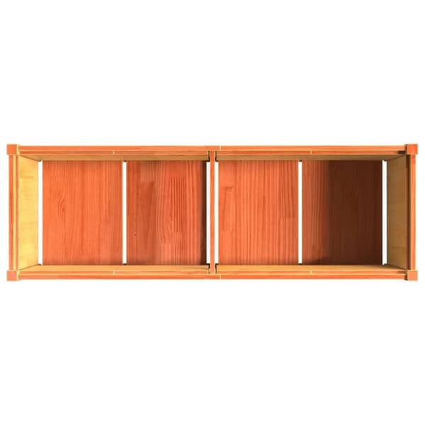 vidaXL Odlingslåda vaxbrun 150x50x50 cm massiv furu