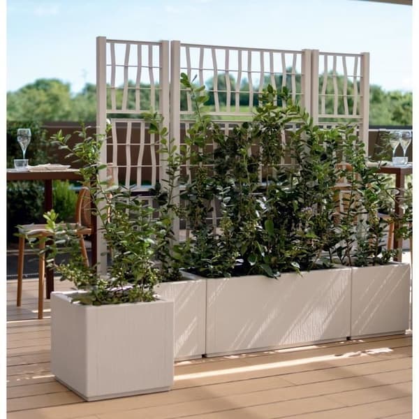 Rektangulär Ethica blomlåda 80 cm med kritspaljé